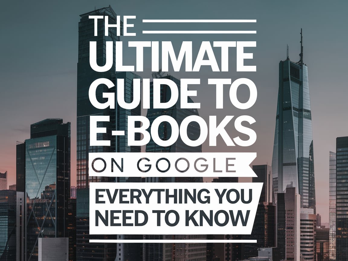 The Ultimate Guide to E-Books on Google: Everything You Need to Know